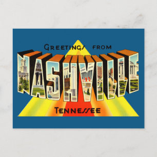 Cartes de vœux vintage de Nashville carte postale