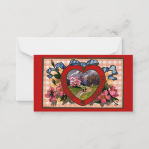 Cartes de vœux vintage pour la Saint-Valentin Cœur