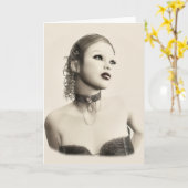 Cartes de voeux vintages (Fleur jaune)