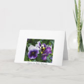 Cartes de voeux Violet (Dos)