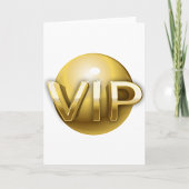 Cartes de voeux VIP d'or
