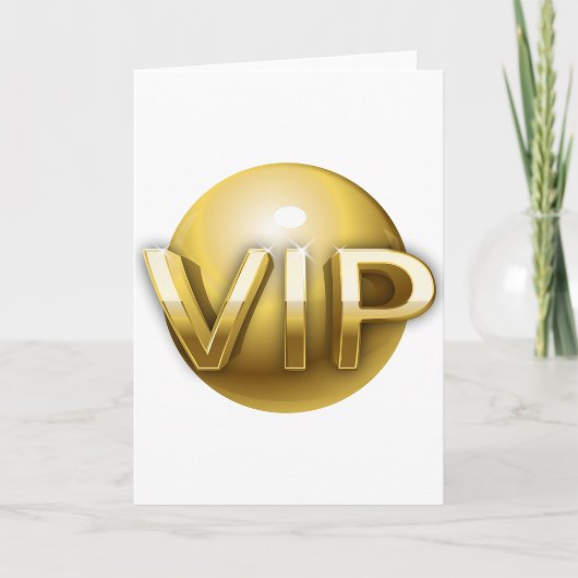 Cartes de voeux VIP d'or