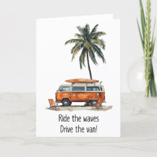 Cartes de voeux VW Campervan Waves