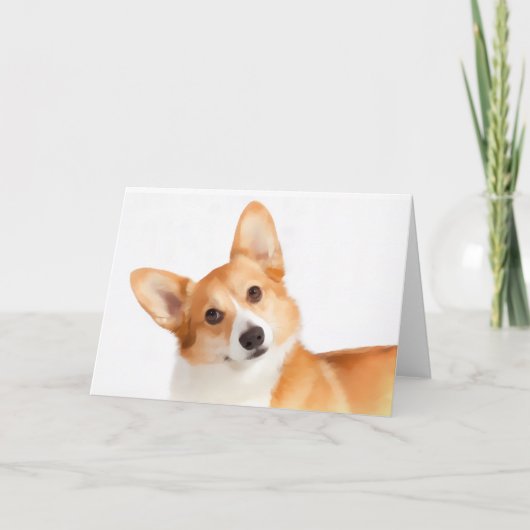 Cartes de voeux Welsh Corgi (Pembroke) (Devant)