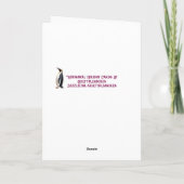 Cartes de voeux Whimsical - Snowman (Dos)