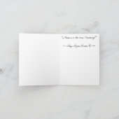 Cartes de voeux White Egret, Aurora & Moon (Intérieur)