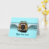 Cartes de voeux Woody Wave (Fleur jaune)