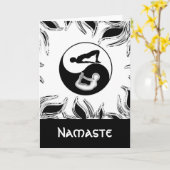 Cartes de voeux Yin-Yang Yoga (Fleur jaune)