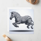 Cartes de voeux Zebra Papier Rolled Magazine (Devant/Arrière en situation)