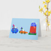 Cartes de voitures de course lapin #1 (Fleur jaune)