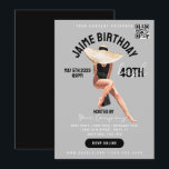 Cartes de vol pour l'événement 40e anniversaire de<br><div class="desc">Cartes de fête d'anniversaire pour événement,  bar,  club,  événements d'entreprise.</div>