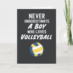 Cartes de volley-ball pour garçons pour enfants sp