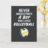 Cartes de volley-ball pour garçons pour enfants sp (Fleur jaune)