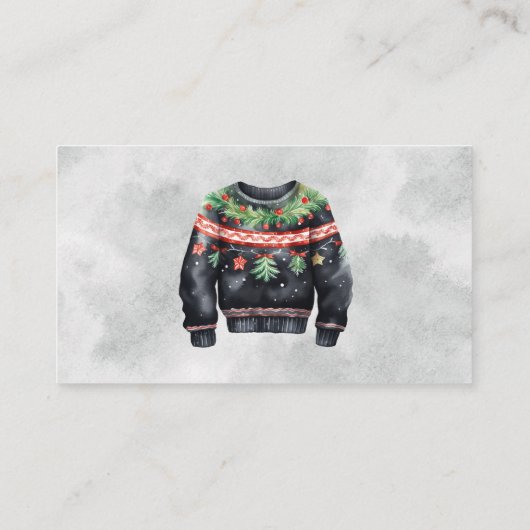 Cartes de vote du concours de pull moche (Dos)