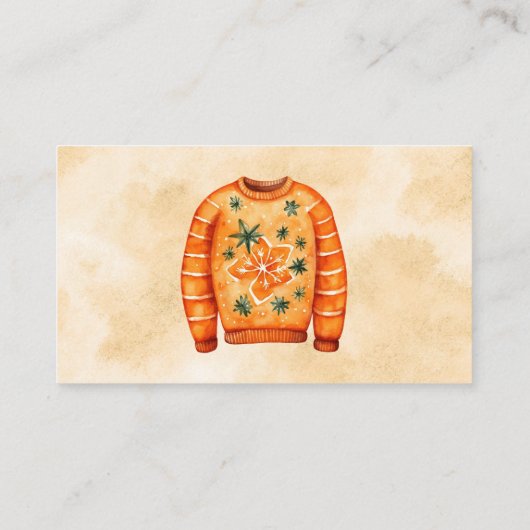 Cartes de vote du concours de pull moche (Dos)