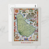 Cartes de voyage Barbado vintages (Devant / Derrière)