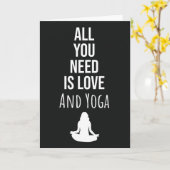 Cartes de Yoga pour Femme Yogi pour Elle (Fleur jaune)