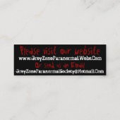 cartes de zone grise de Julie (Dos)