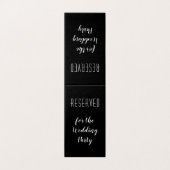 Cartes debout de siège de réserve noire (Outside Unfolded)