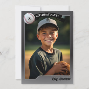 Cartes d'échange de baseball Anniversaire Fête Inv