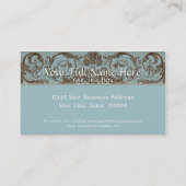 Cartes décorées d'un monogramme baroques Antiqued (Dos)