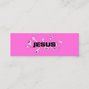 Cartes d'écriture de Jésus effrayant