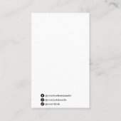Cartes d'emballage modifiables en blanc logo (Dos)