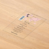 Cartes d'embarquement de destination pour invitati (Poser)