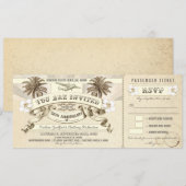 Cartes d'embarquement pour les invitations au 50e  (Devant / Derrière)