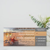 Cartes d'embarquement pour mariage Sunset beach (Debout devant)