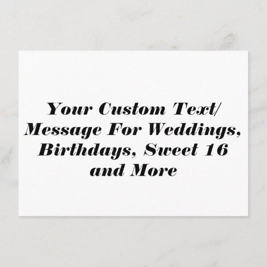 Cartes d'encart personnalisées - Cartes à insérer (Dos)