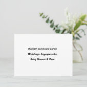 Cartes d'encart personnalisées - Cartes à insérer (Debout devant)