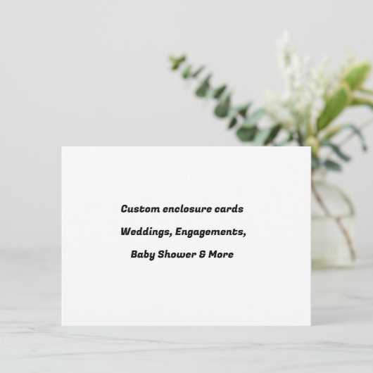 Cartes d'encart personnalisées - Cartes à insérer (Debout devant)