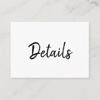 Cartes d'encart simple minimaliste Mandy