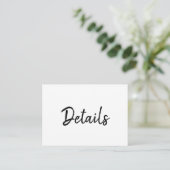 Cartes d'encart simple minimaliste Mandy (Debout devant)