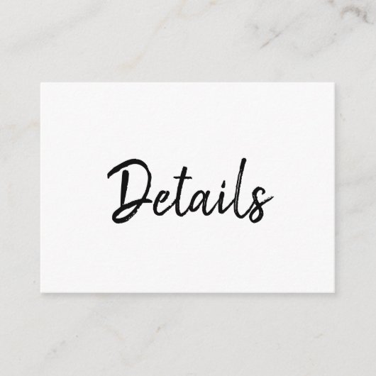 Cartes d'encart simple minimaliste Mandy (Devant)