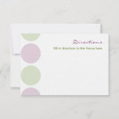 Cartes d'encartement de mariage aux Artichauts Vio (Dos)