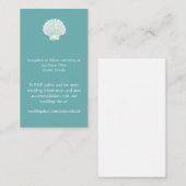 Cartes d'enceinte de mariage de plage (Devant / Derrière)
