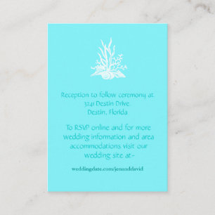 Cartes d'enceinte de mariage de plage