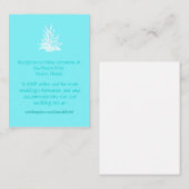 Cartes d'enceinte de mariage de plage (Devant / Derrière)