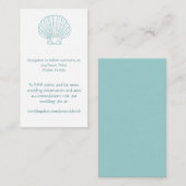 Cartes d'enceinte de mariage de plage (Devant / Derrière)