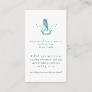 Cartes d'enceinte de mariage de plage