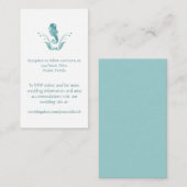 Cartes d'enceinte de mariage de plage (Devant / Derrière)