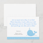 Cartes d'enceinte de petite baleine bleue (Devant / Derrière)