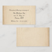 Cartes d'enceinte Mariage antique (Devant / Derrière)