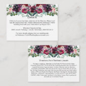 Cartes d'enclosure de pulvérisation Rose Mauve Rou (Devant / Derrière)