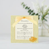 Cartes d'Enclosure Fleur Jaune (Debout devant)