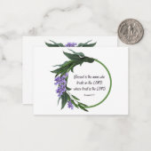 Cartes d'encouragement chrétiennes Bible Verse Car (Devant/Arrière en situation)