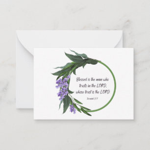 Cartes d'encouragement chrétiennes Bible Verse Car