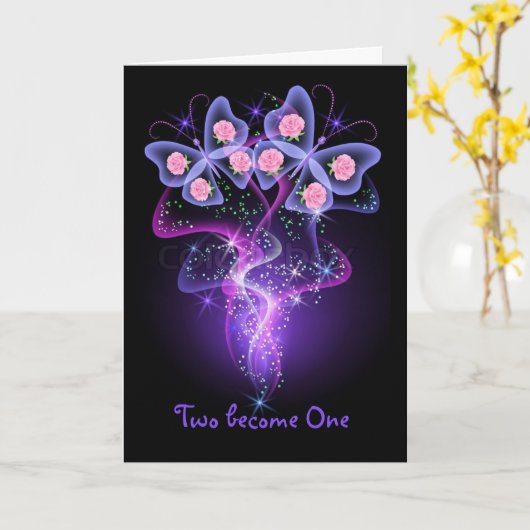 Cartes d'engagement : Deux deviennent un (Fleur jaune)